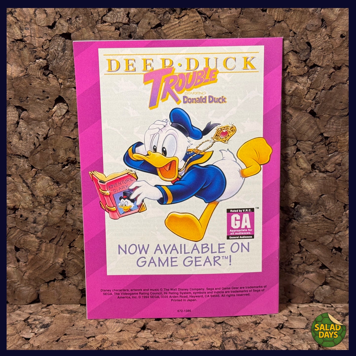 Aladdin -Game Gear- Manual