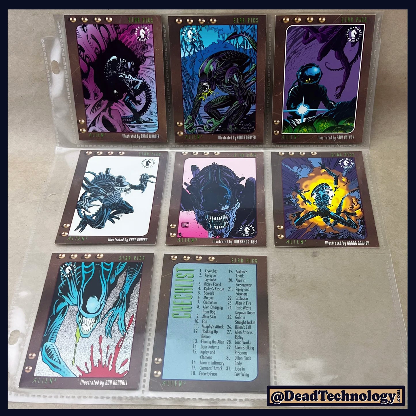 Aliens 3 -Trading Cards- Complete Set