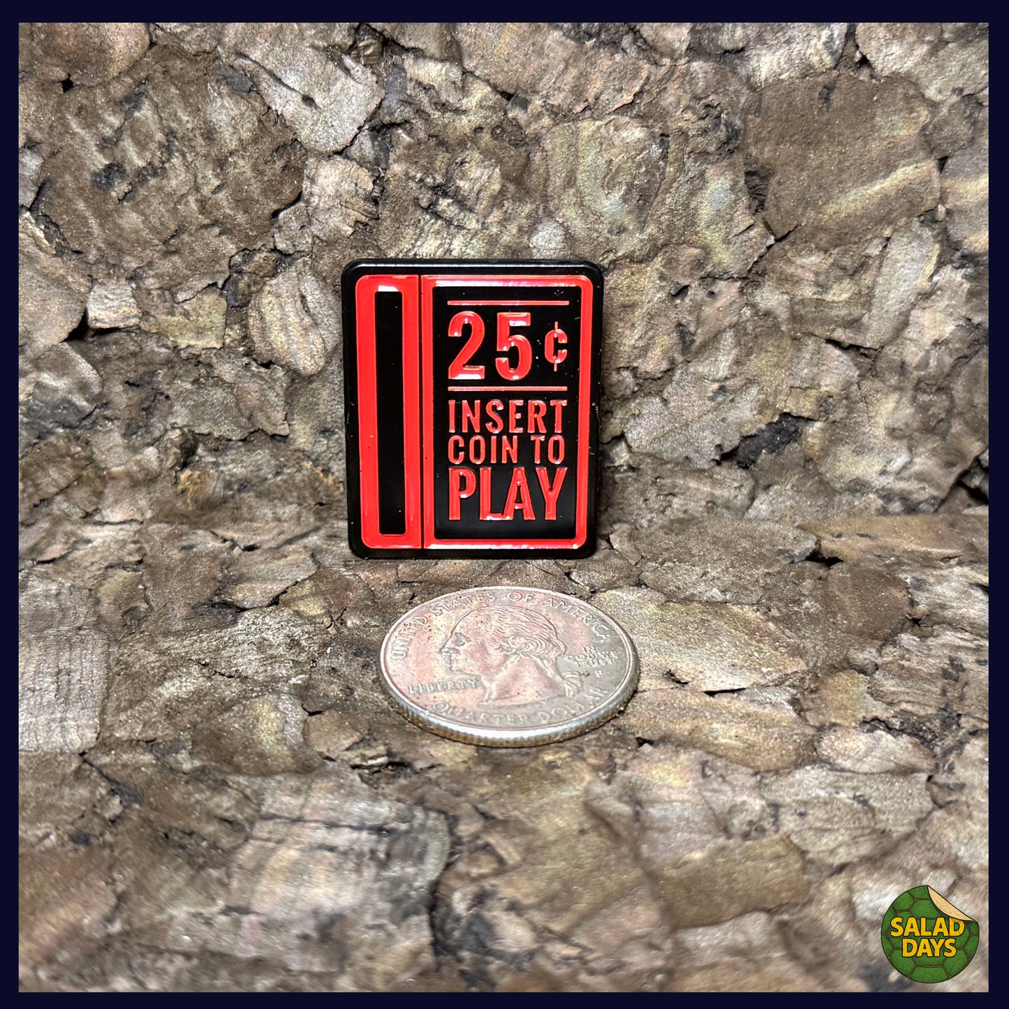 Arcade Coin Slot -Enamel Pin- 25 Cents
