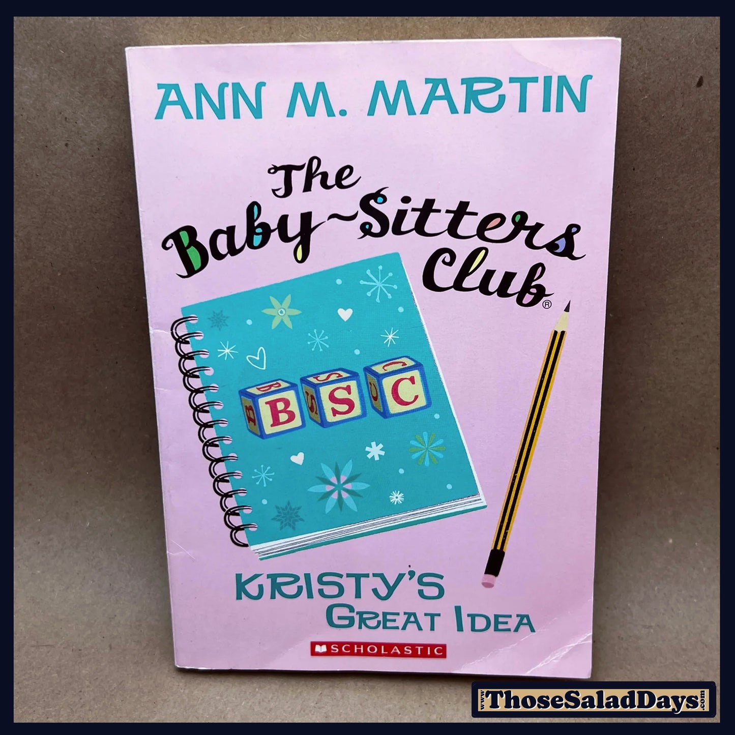 Baby-Sitter's Club Book -#1 Kristy's Great Idea- Ann M. Martin