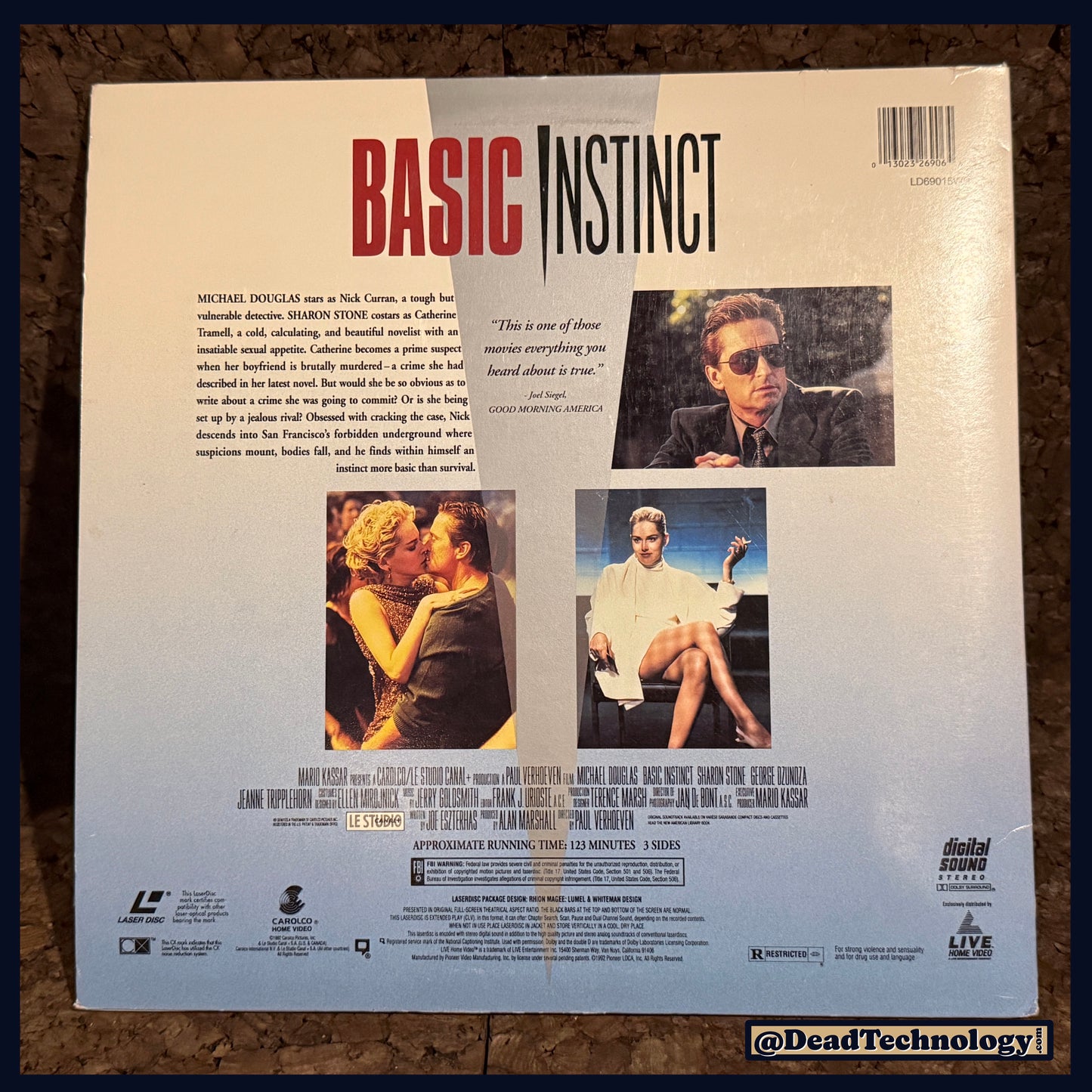 Basic Instinct -Laserdisc-