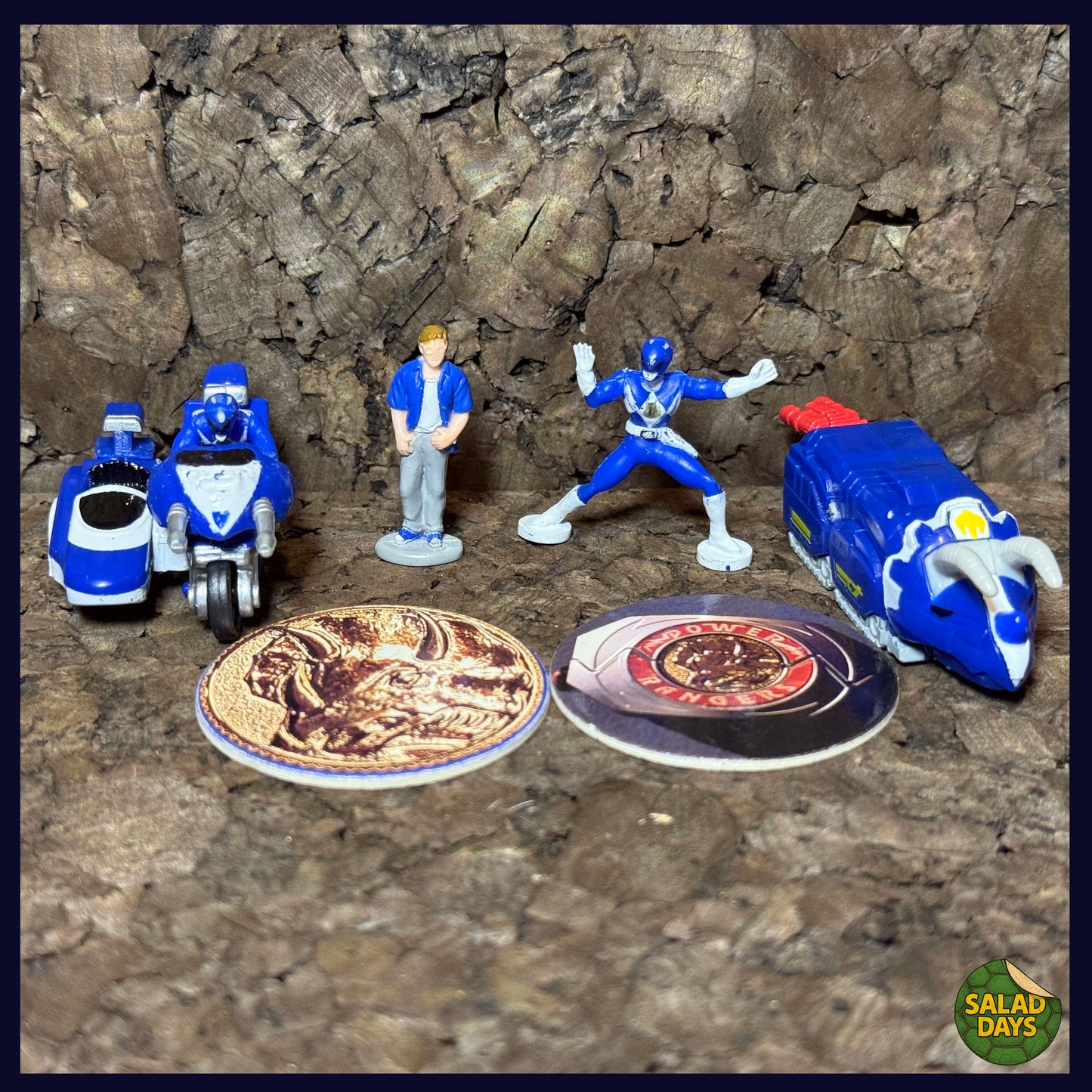 Mighty Morphin Power Rangers -Pack #3 Blue Ranger- Micro Machines