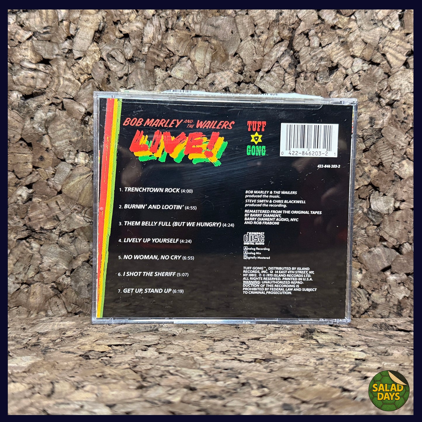 Bob Marley & The Wailers -CD- Live