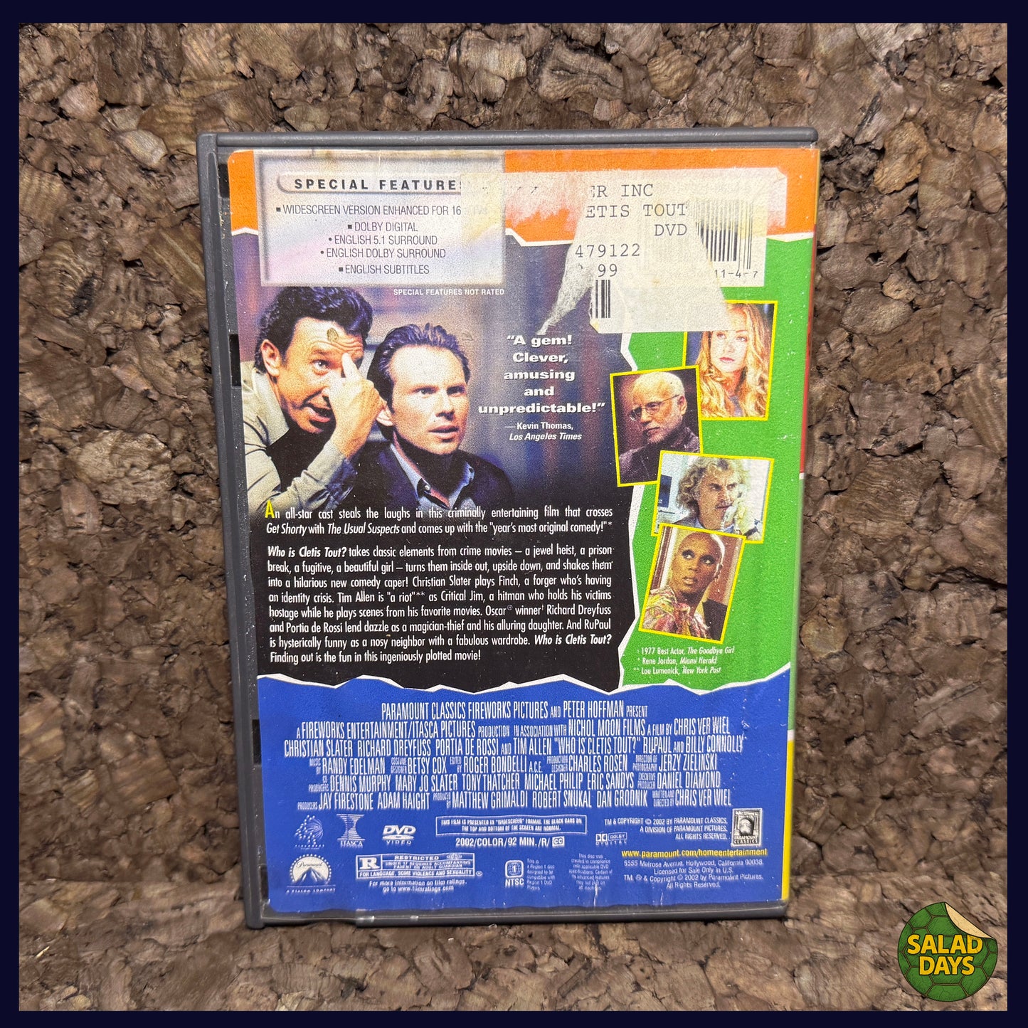 Who is Cletis Tout? -DVD- Christian Slater