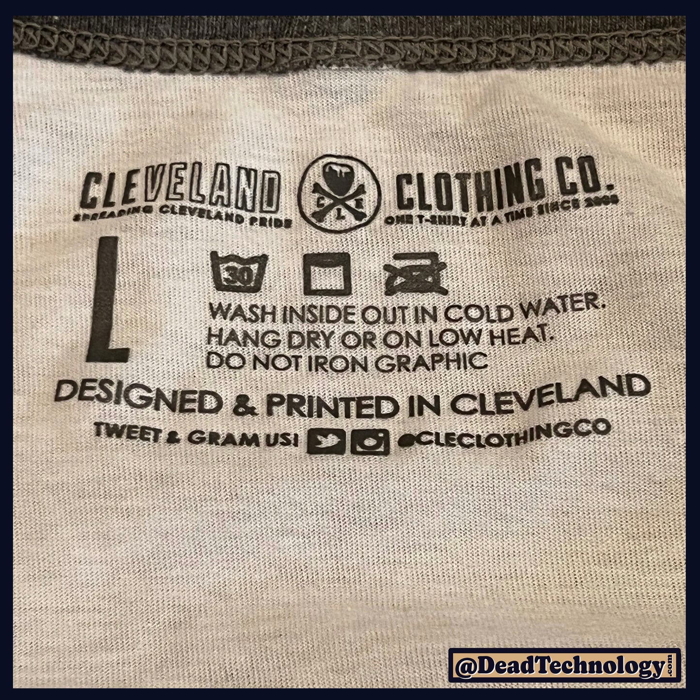 Cleveland -Large- Baseball T-Shirt