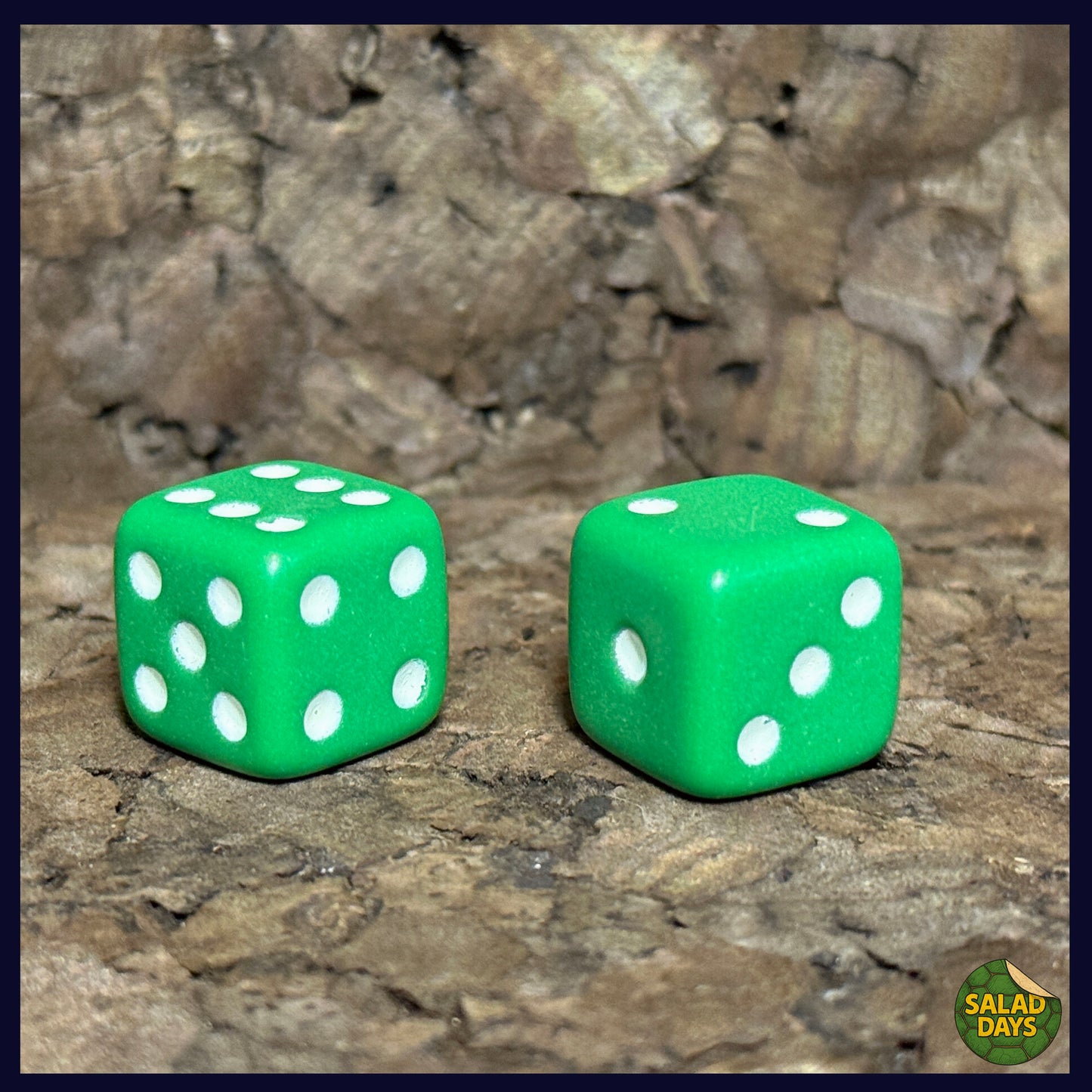 Green -One Die- Colored Dice