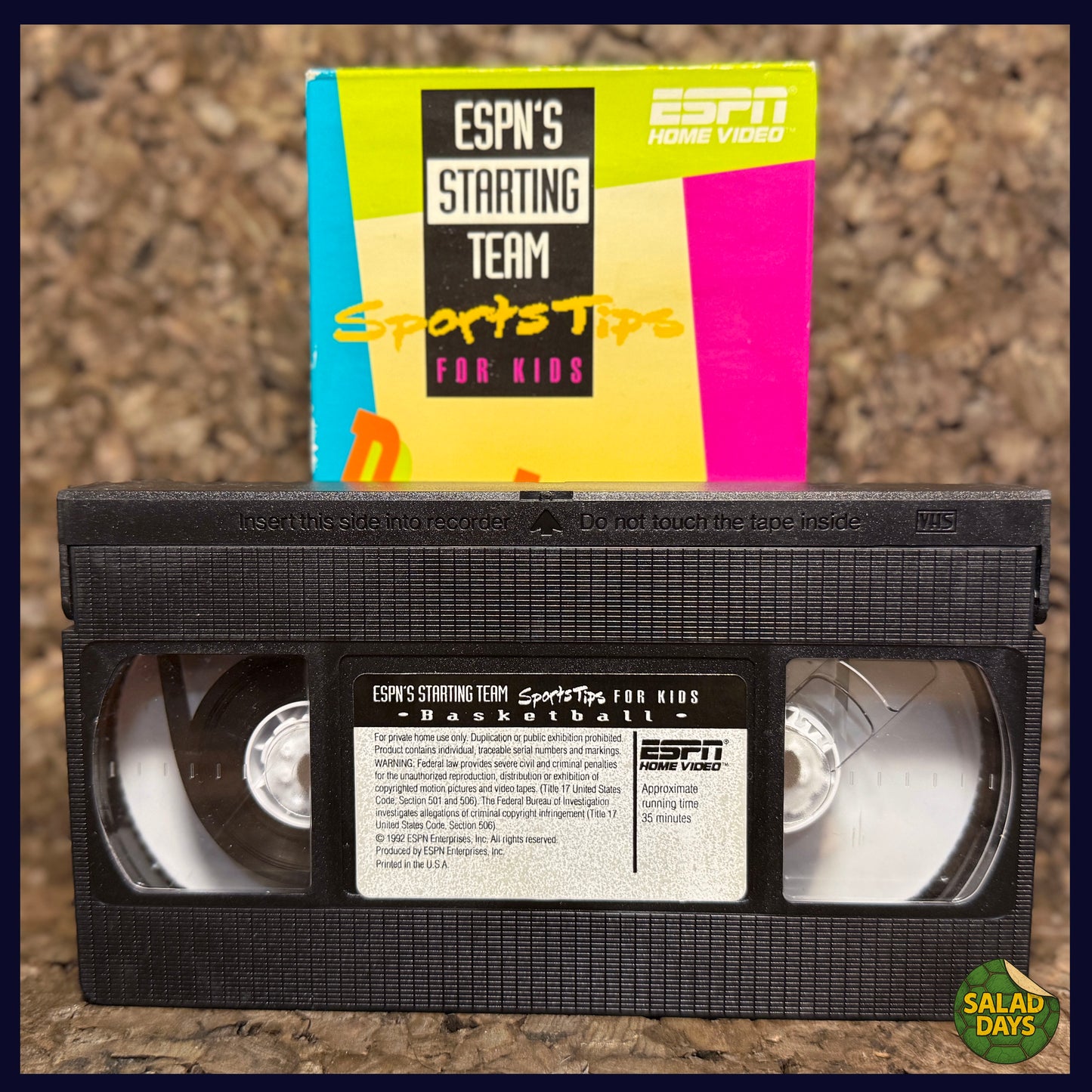 ESPN Basketball -VHS- Starting Team Sports Fire