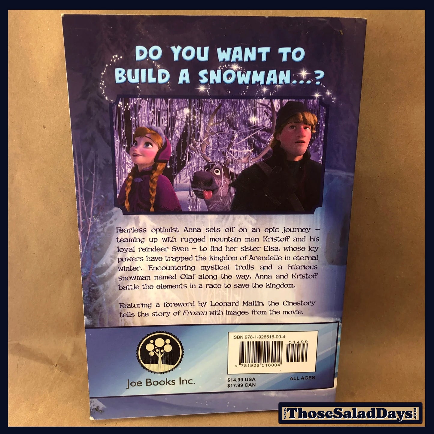 Frozen -The Cinestory- Book