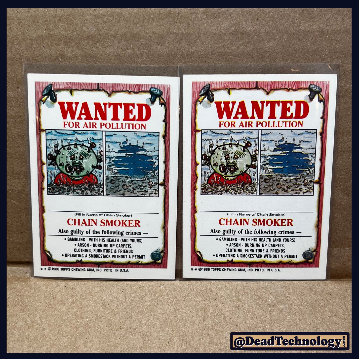 Rock E Horror/Marty Gras -Garbage Pail Kids- Series #4 Card #135AB