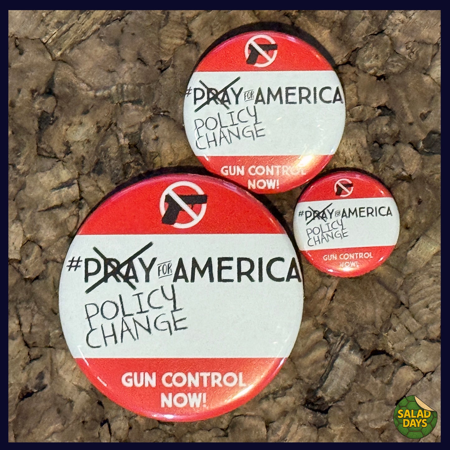 Gun Reform -Button/Bottle Opener- Policy Change