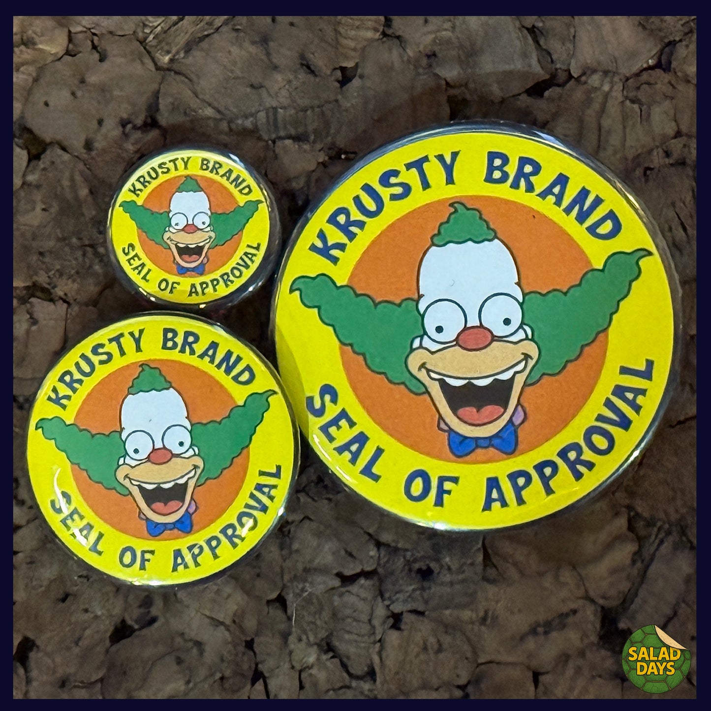 Krusty Approved -Button/Bottle Opener- Single