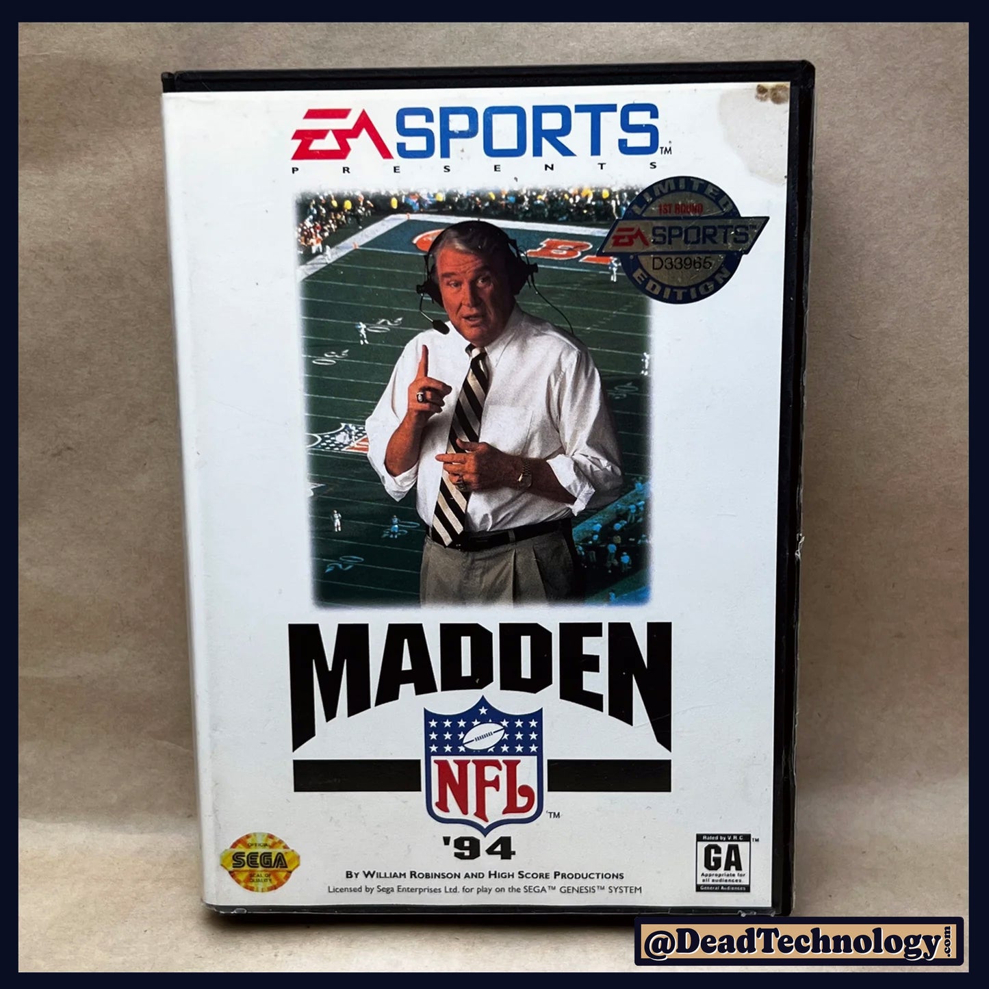 Madden '94 -Sega Genesis- CIB
