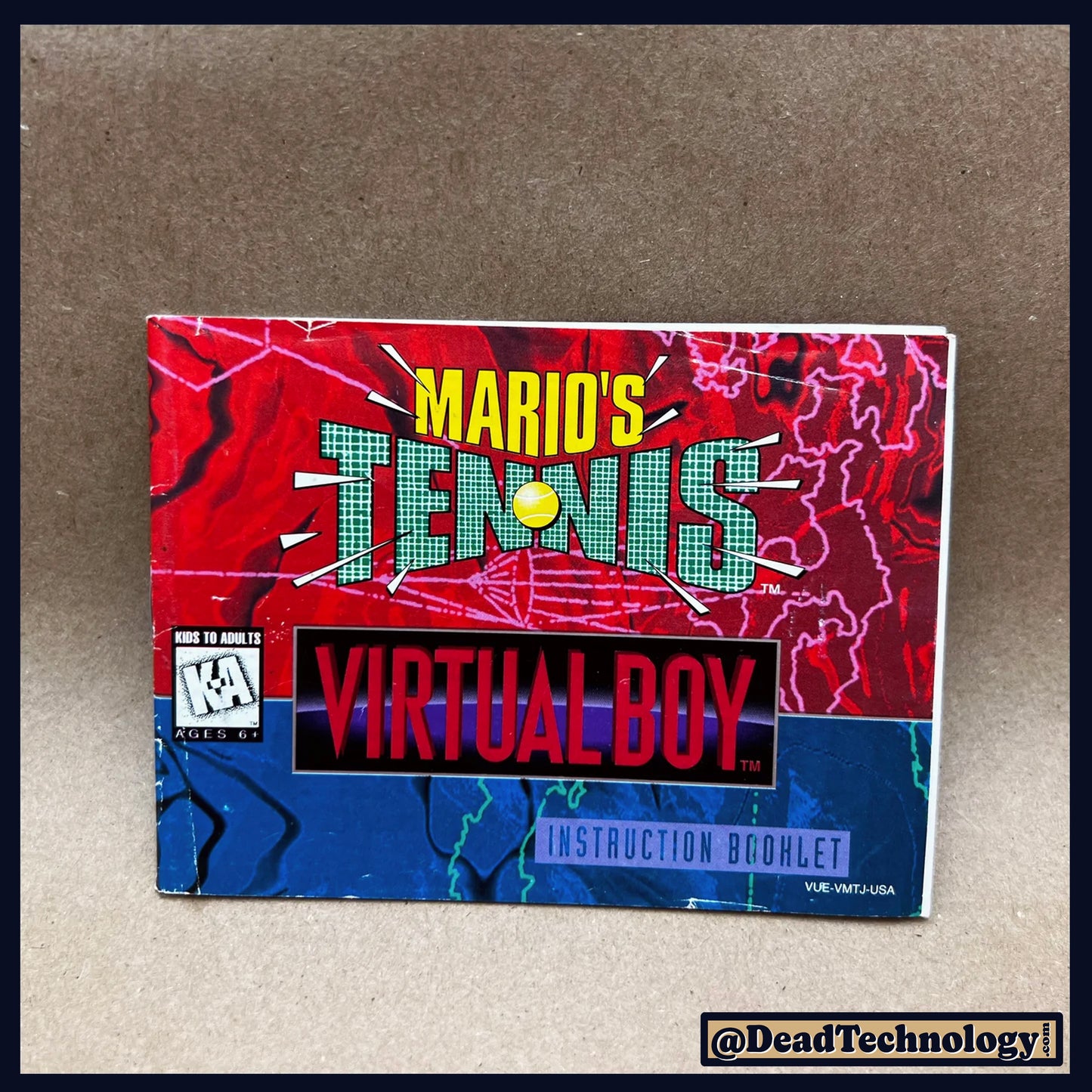 Mario Tennis -Virtual Boy- Manual