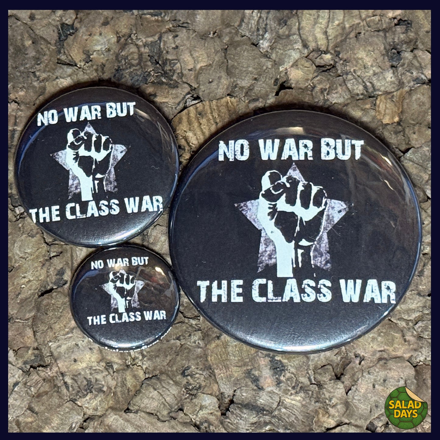 No War But Class War -Button/Bottle Opener-