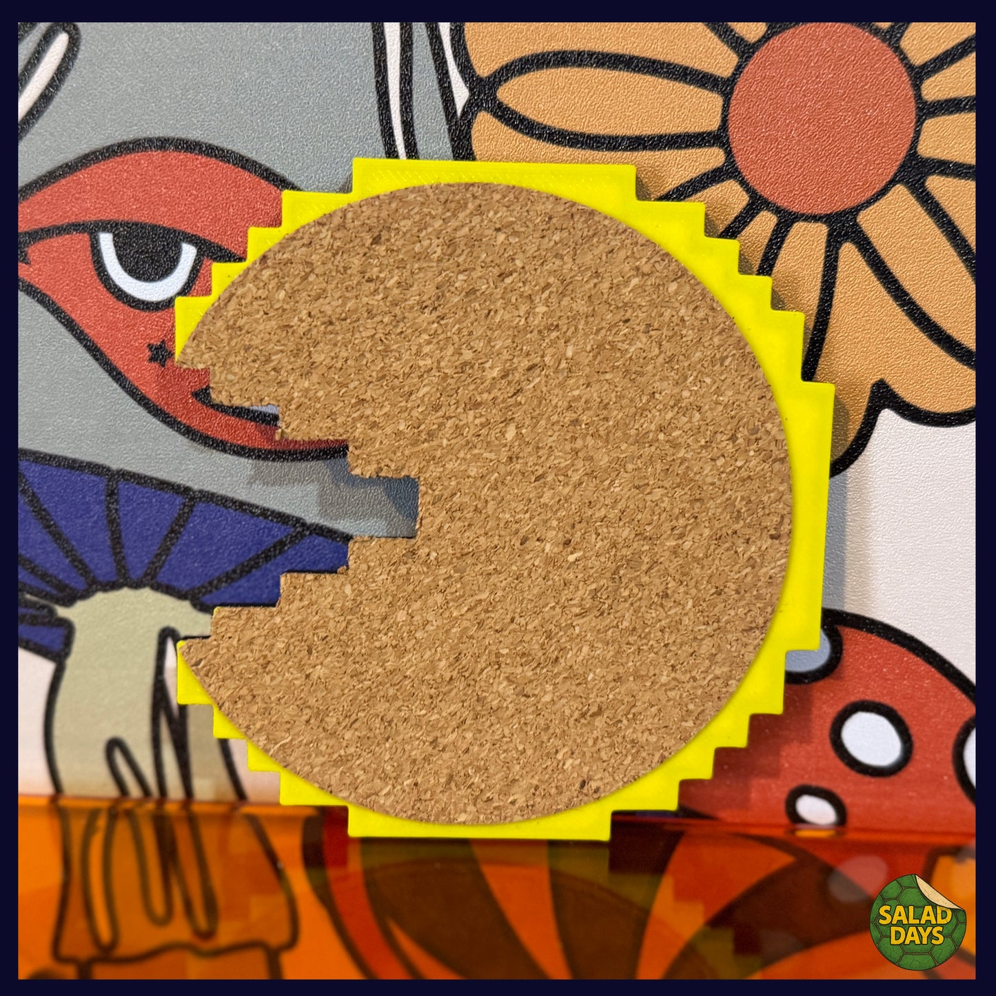 Pac-Man -Drink Coaster- 8bit