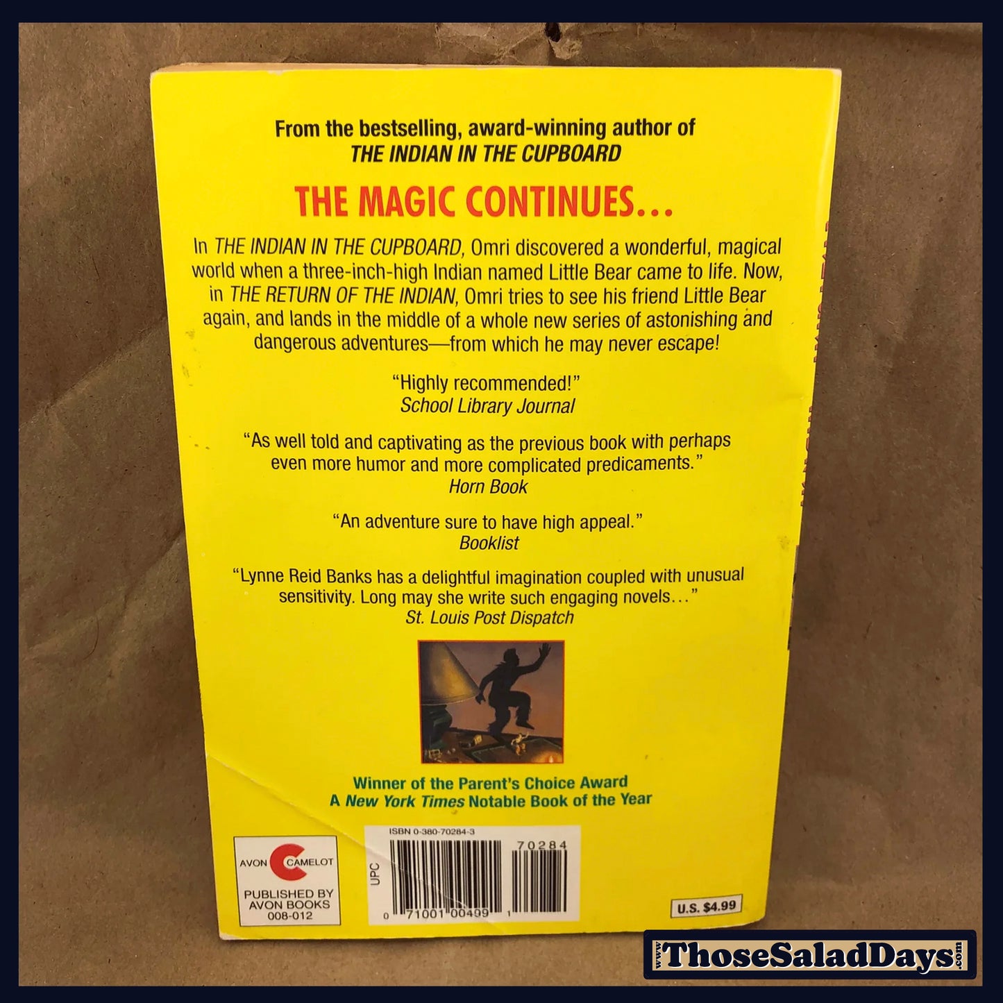 Return of the Indian -Lynne Reid Banks- Scholastic Book