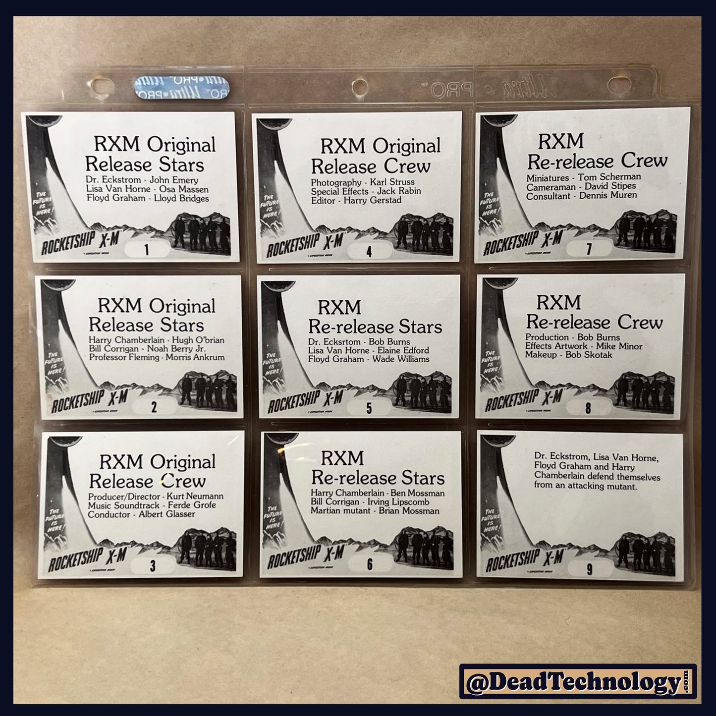Rocketship X-M -Trading Cards- Complete Set