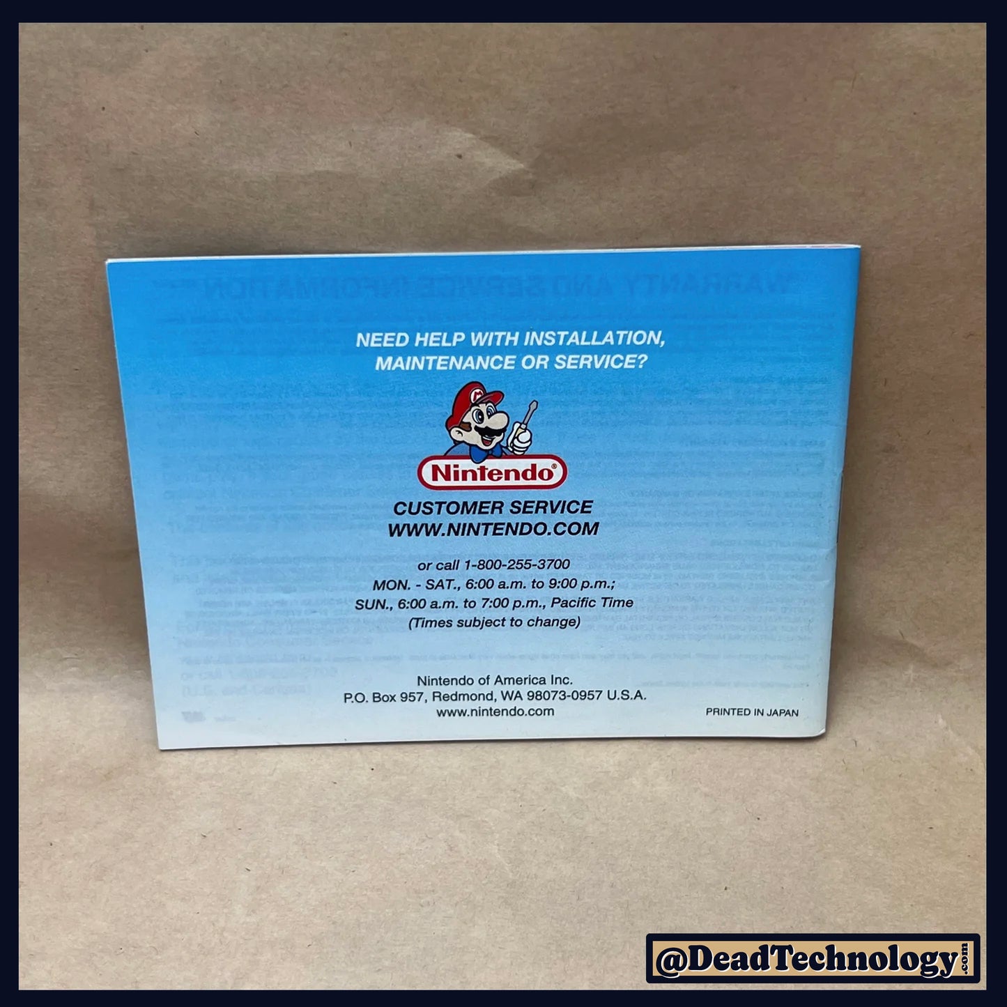 Super Mario Advance 3 -GameBoy Advance- Manual