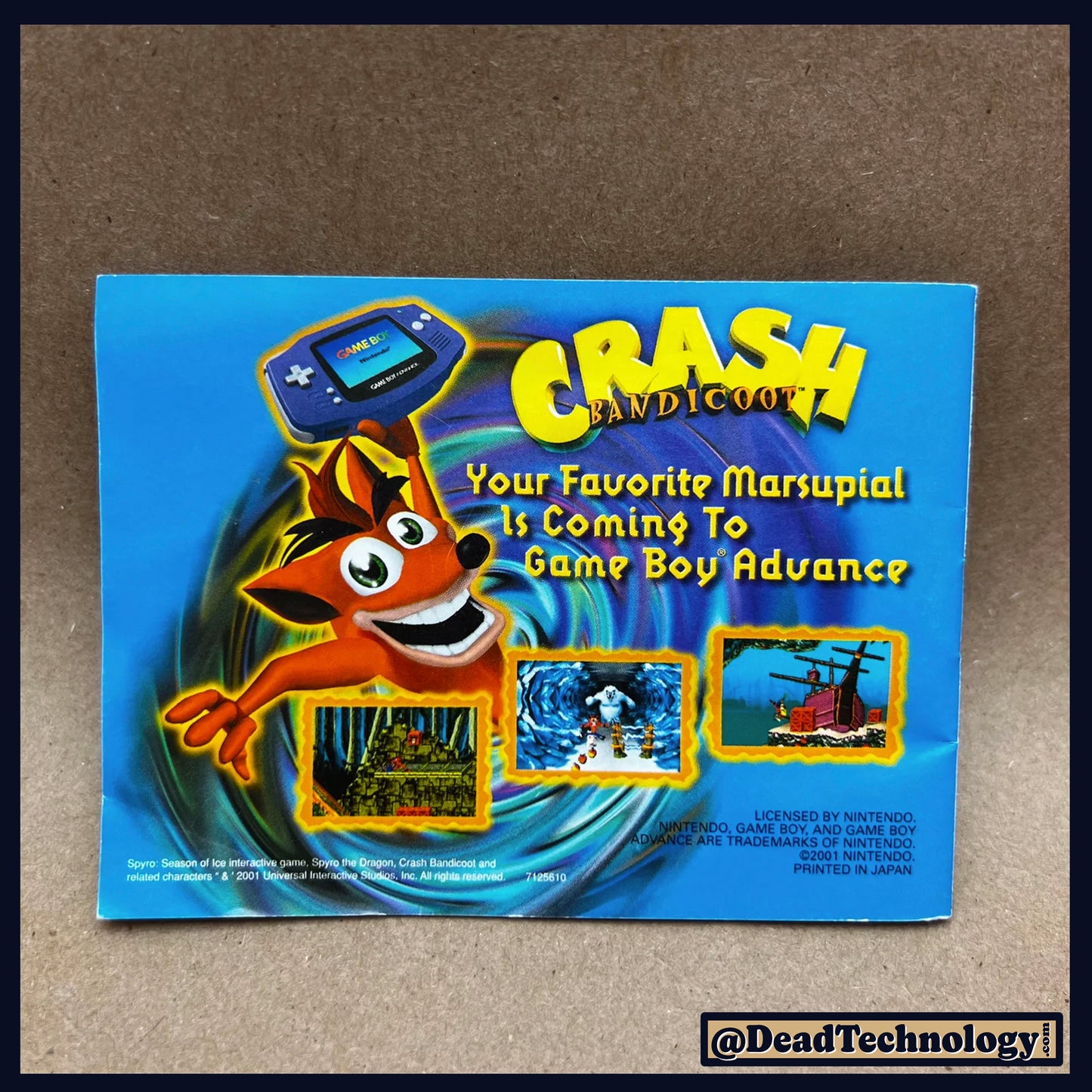 Spyro: Season of Ice -GameBoy Advance- Manual