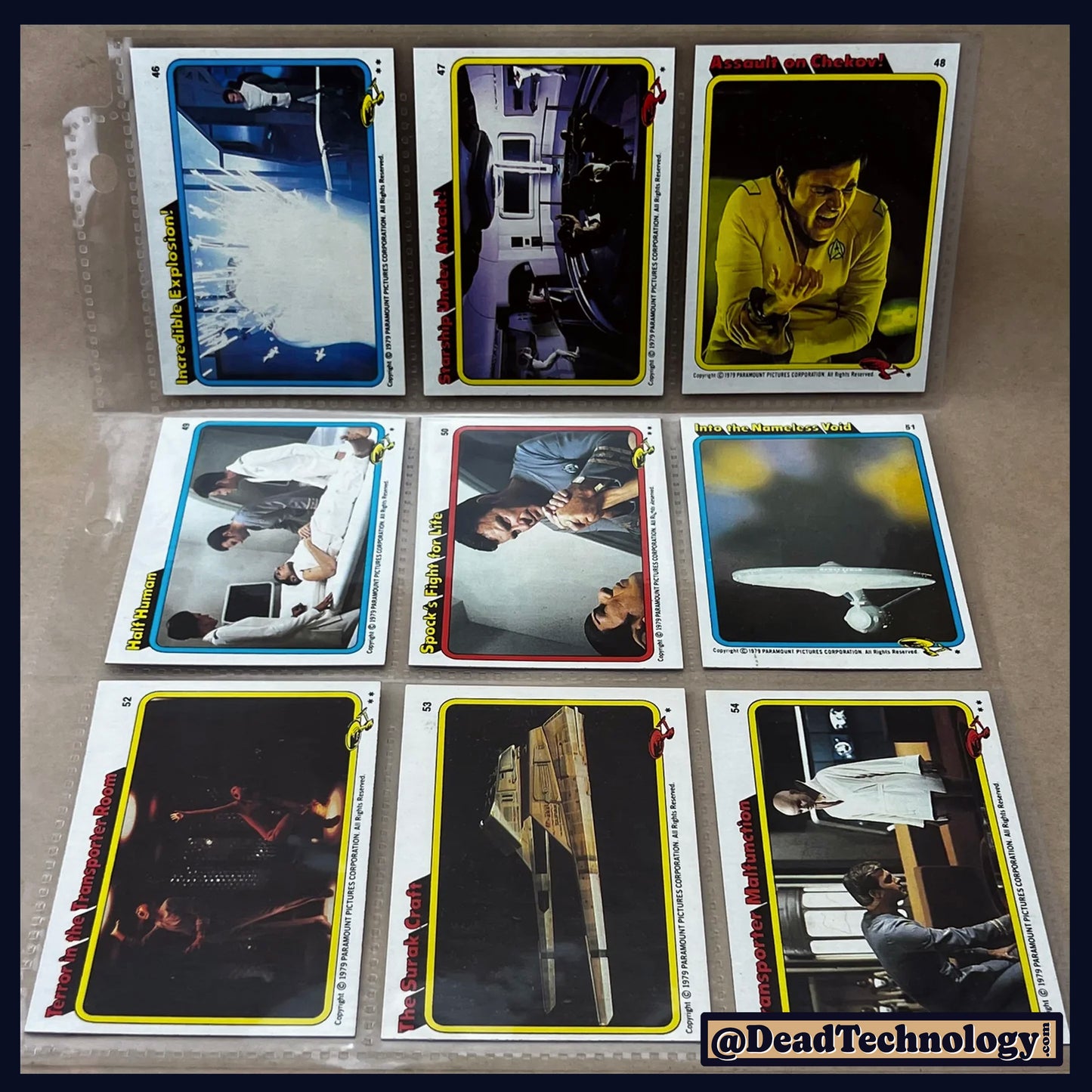Star Trek: The Movie -Trading Cards- Complete Set