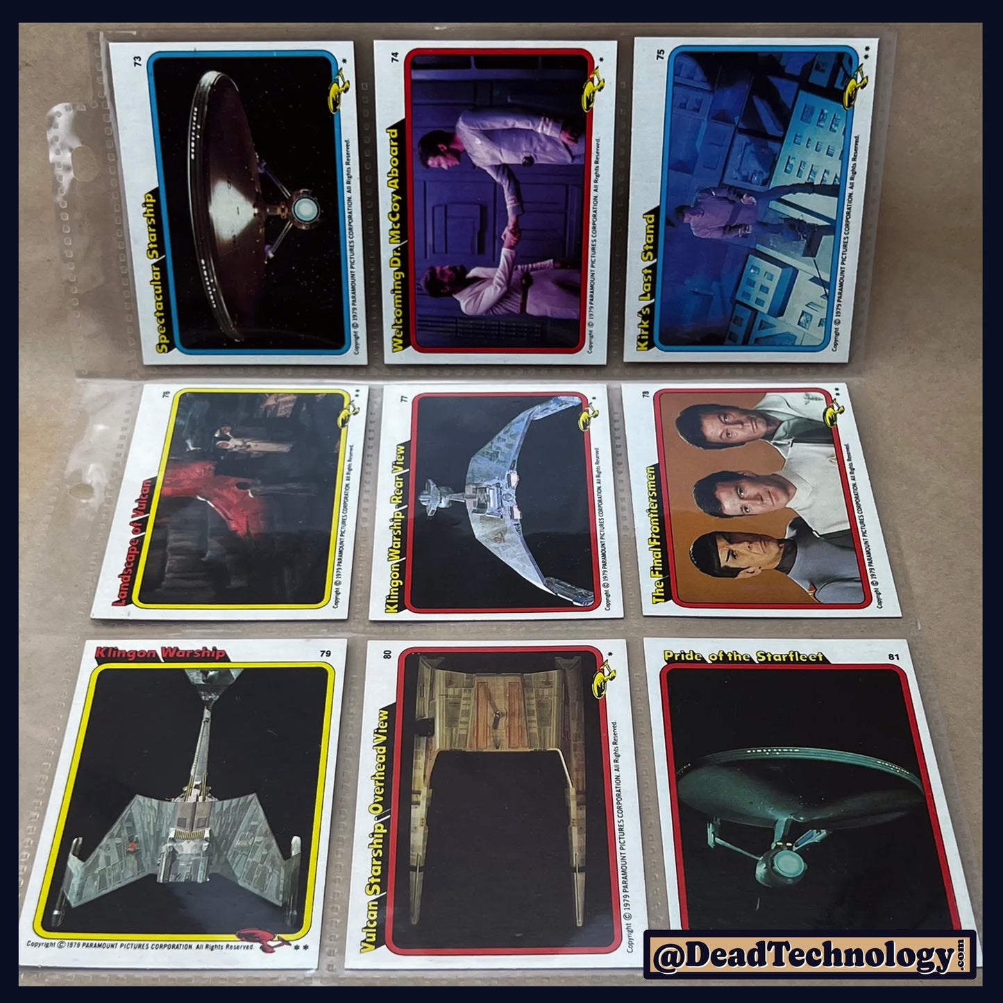 Star Trek: The Movie -Trading Cards- Complete Set