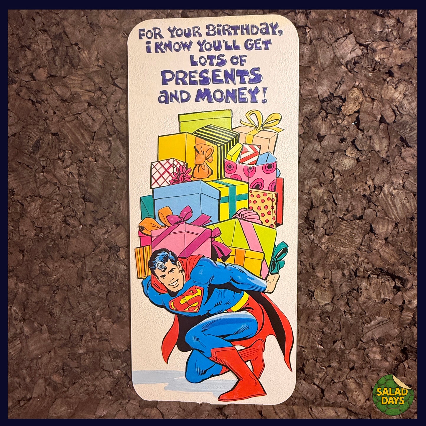Super Presents -Vintage 1978 Greeting Card-