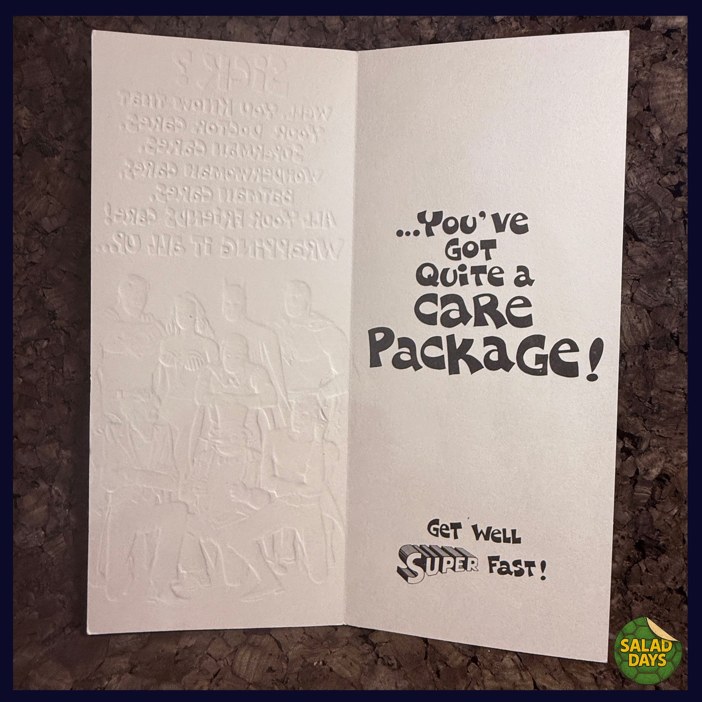 Super Sick -Vintage 1978 Greeting Card-