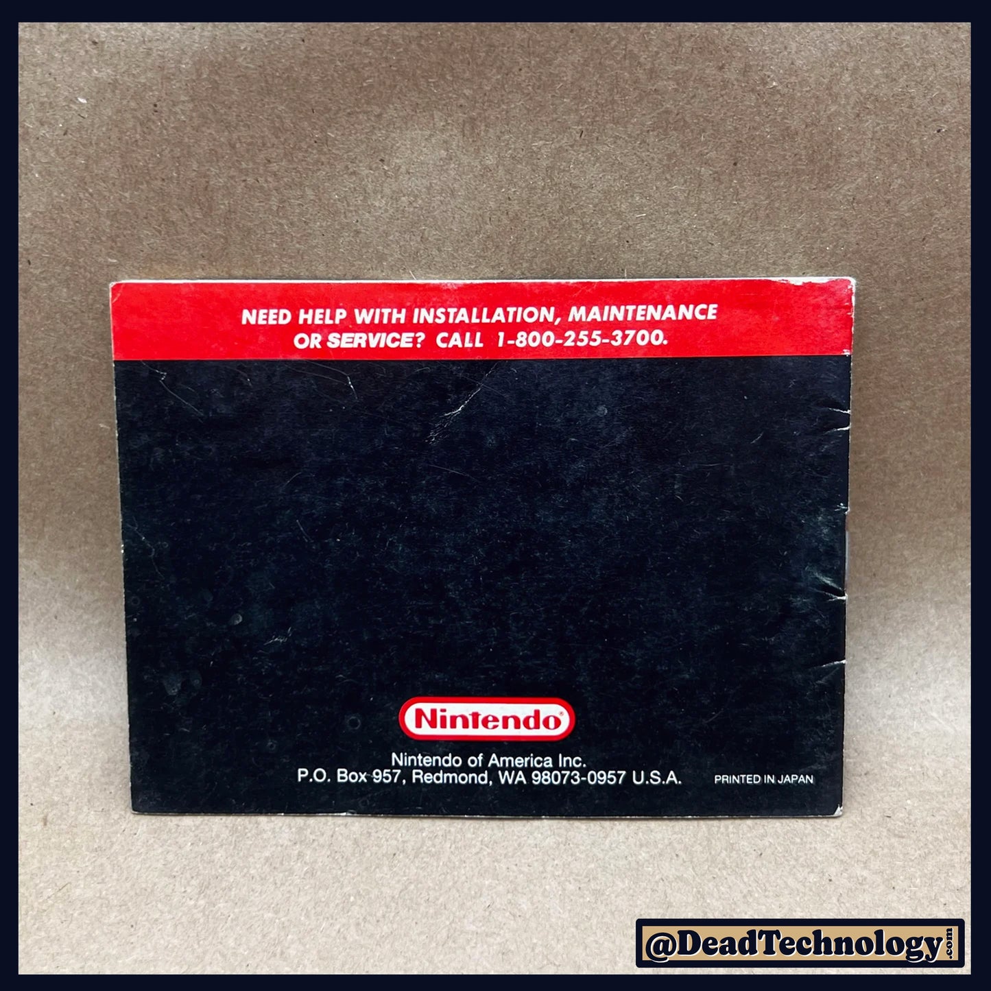 Super Mario Land -GameBoy- Red Back Manual
