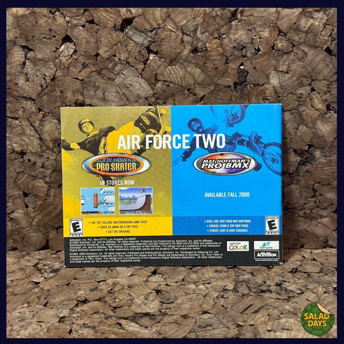 Tony Hawk Pro Skater 2 -GameBoy Color- Manual