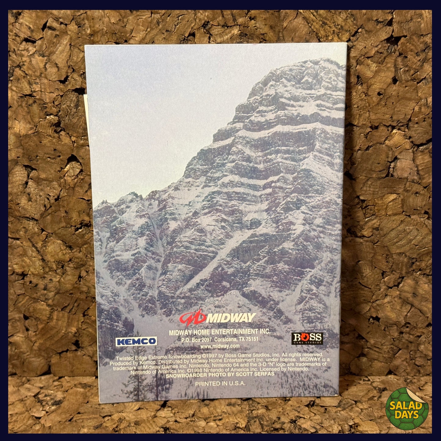 Twisted Edge Extreme Snowboarding -Nintendo 64- Manual