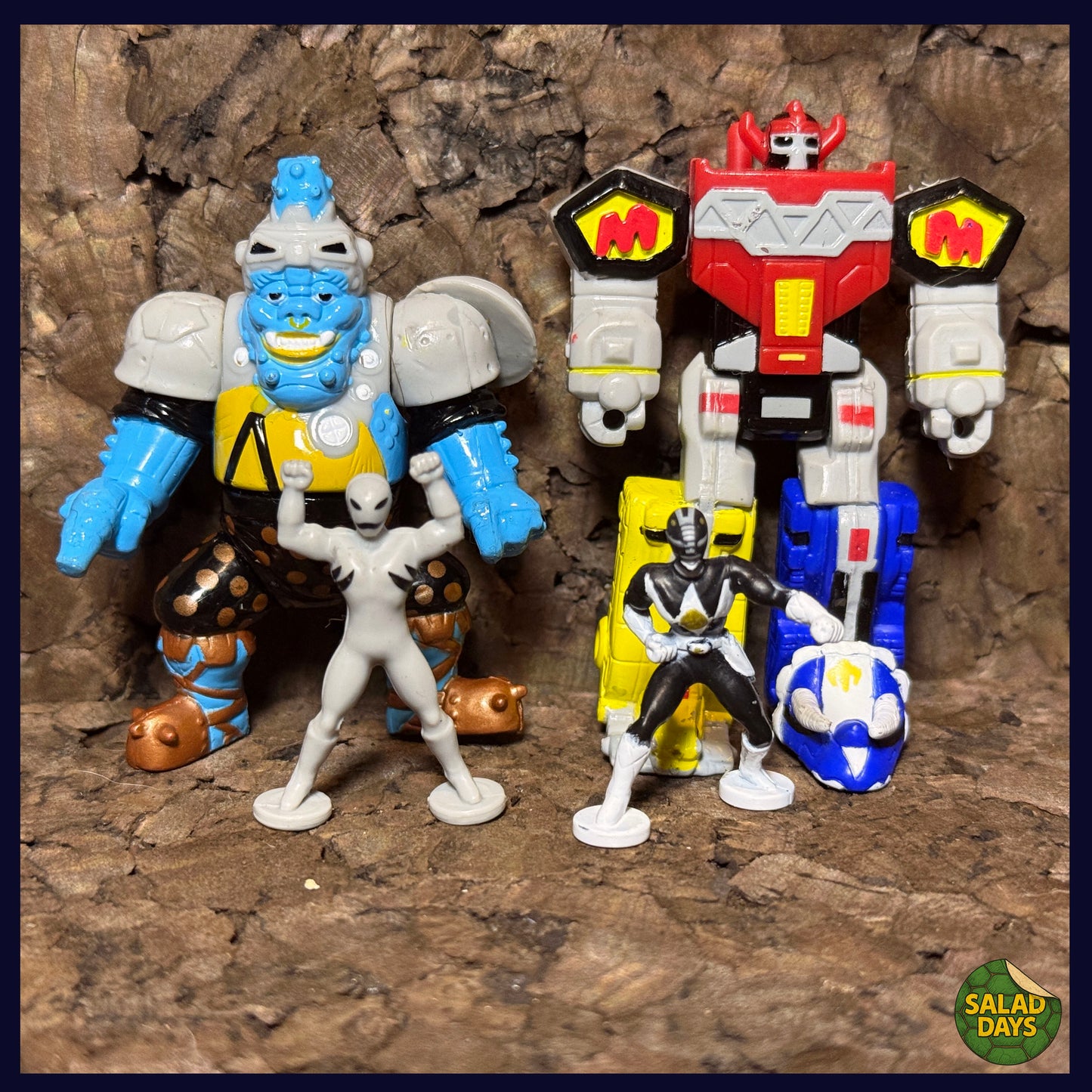 Mighty Morphin Power Rangers -Pack #3 Megazord vs Squatt- Micro Machines