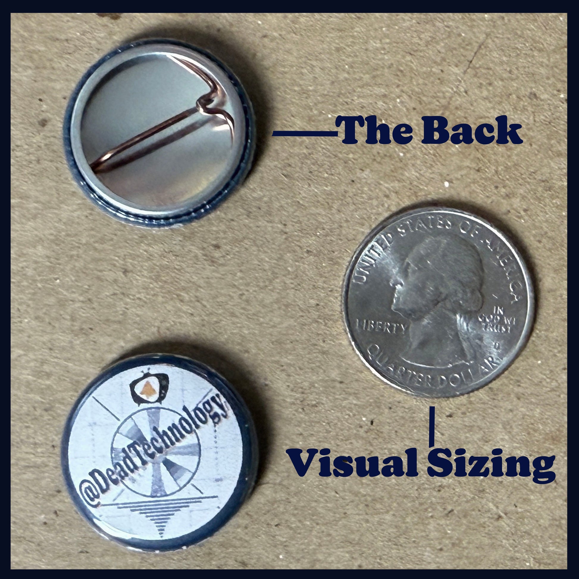 1" Button Size Example