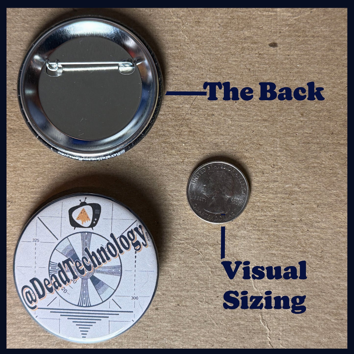 2.25" Button Size Example