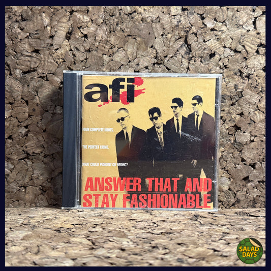 AFI -CD- Answer That and Save Fashionable