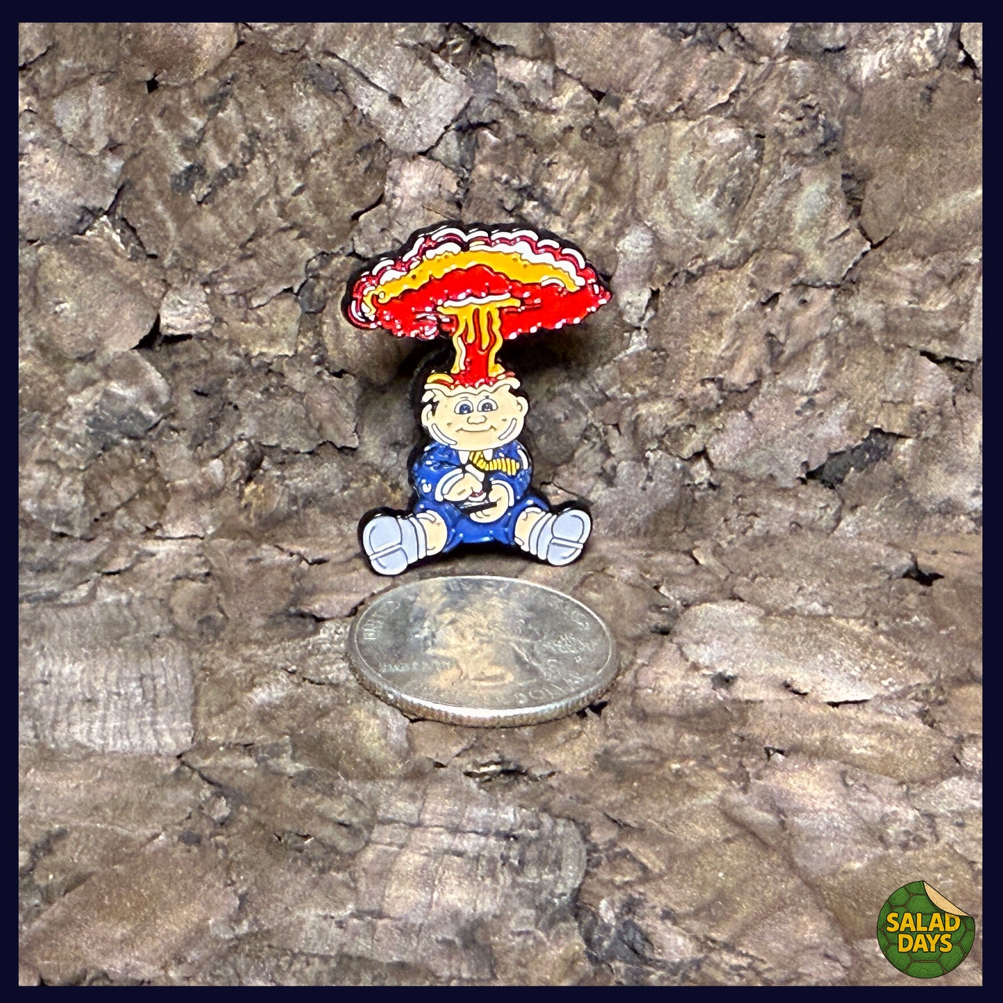 Adam Bomb -Enamel Pin- Garbage Pail Kids