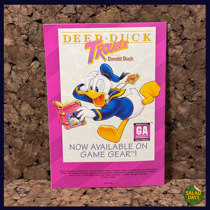 Aladdin -Game Gear- Manual