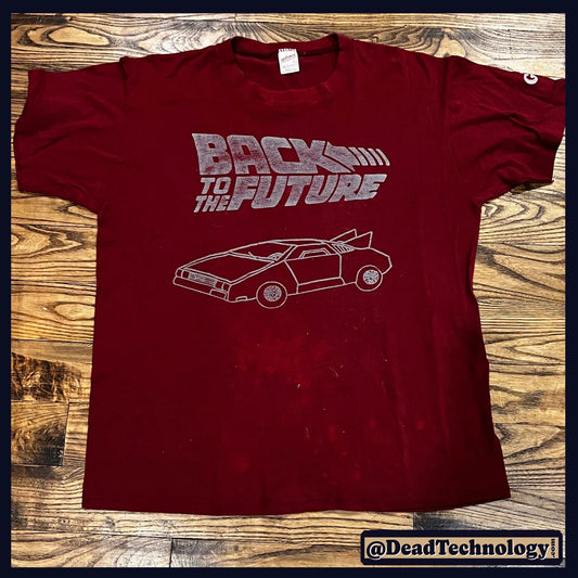 Back To The Future T-Shirt - Large - Bootleg 80s