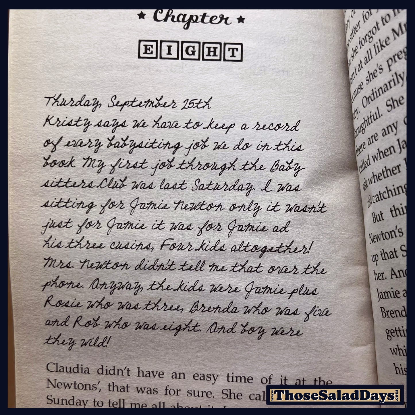 Baby-Sitter's Club Book -#1 Kristy's Great Idea- Ann M. Martin