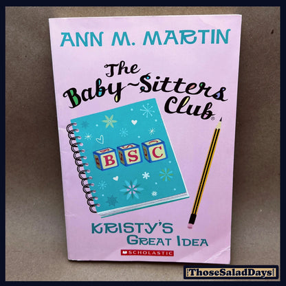 Baby-Sitter's Club Book -#1 Kristy's Great Idea- Ann M. Martin