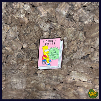 Bart's Memoir -Enamel Pin- The Simpsons