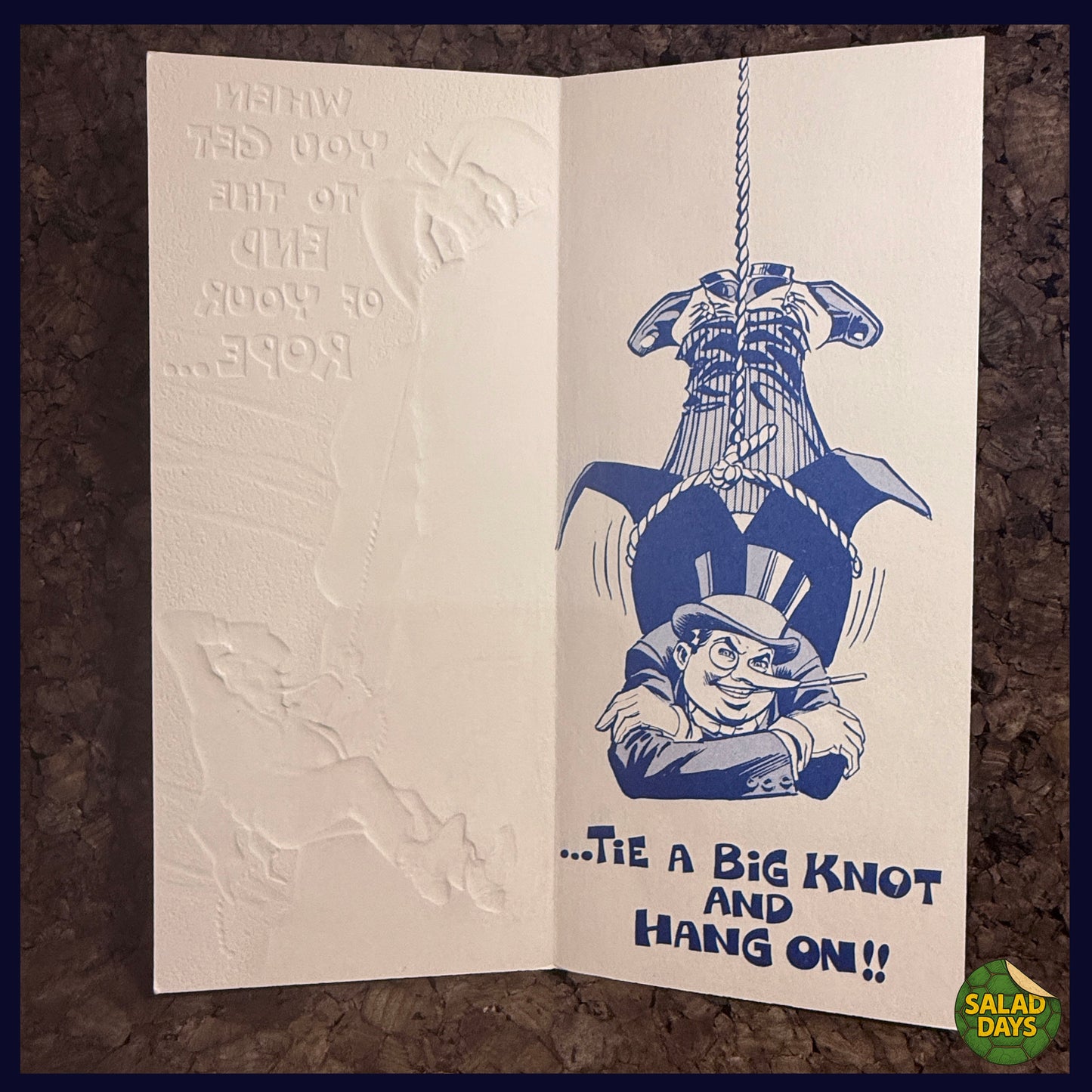 End of the Rope -Vintage 1978 Greeting Card-