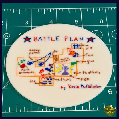 Kevin McCallister's Battle Plan -Drink Coaster- Home Alone