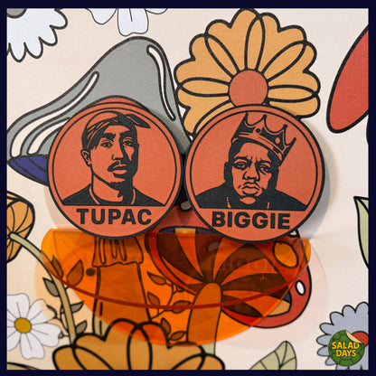East vs West Coasters -Drink Coaster- Tupac & Biggie Smalls