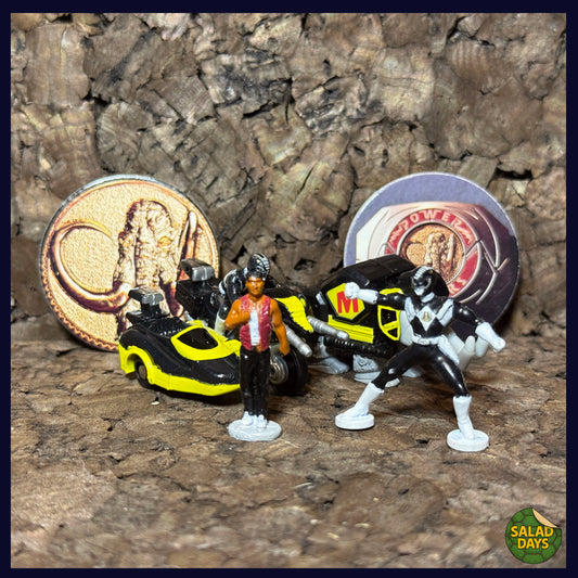 Mighty Morphin Power Rangers -Pack #2 Black Ranger- Micro Machines