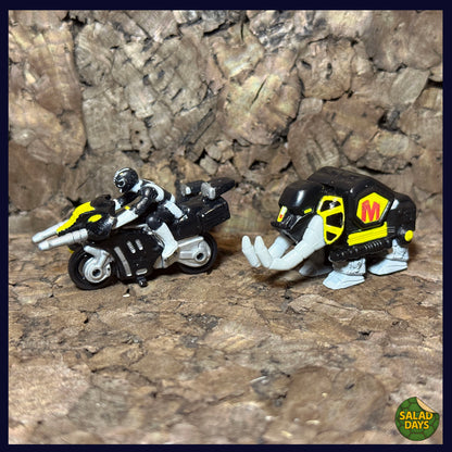 Mighty Morphin Power Rangers -Pack #2 Black Ranger- Micro Machines