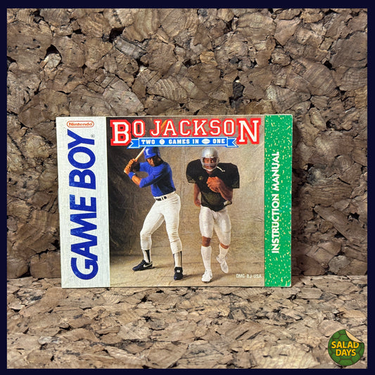Bo Jackson: Two Games In One -Nintendo GameBoy- Manual