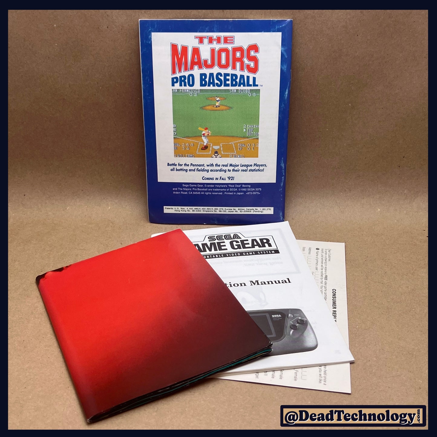 Evander Holyfield's Real Deal Boxing -Box & Manual Only- Sega Game Gear