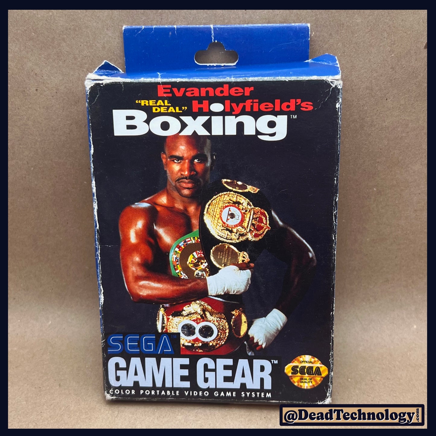 Evander Holyfield's Real Deal Boxing -Box & Manual Only- Sega Game Gear