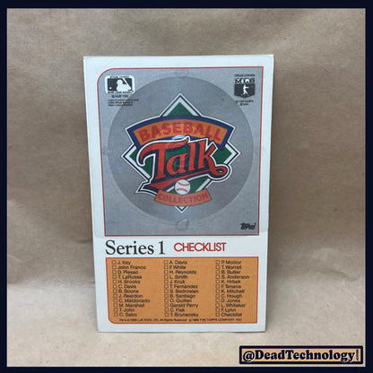Checklist -Topp's Baseball Talk Card- Baseball Card