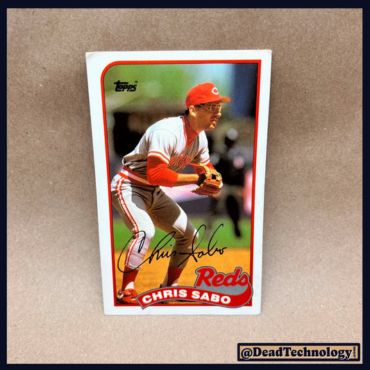 Chris Sabo -Topp's Baseball Talk Card- Baseball Card